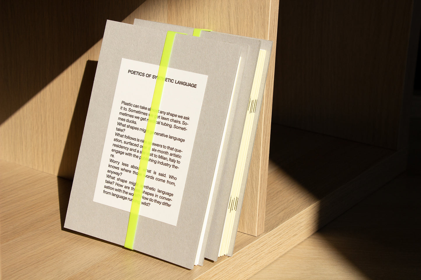 Poetics of Synthetic Language